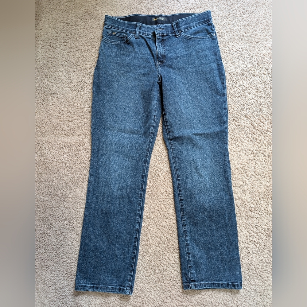Lee Regular Fit Straight Leg Mid Rise Women's Jeans 12S